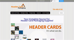 Desktop Screenshot of headercardpackaging.com